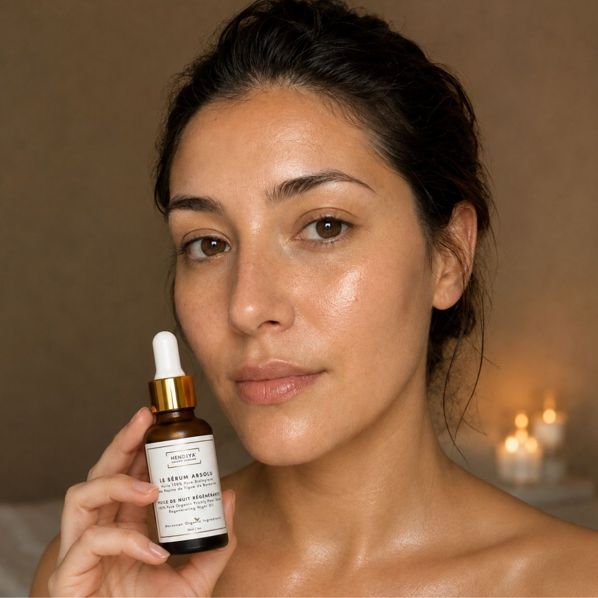 Le Sérum Absolu, Hendiya organic night oil with prickly pear, evening ritual mood