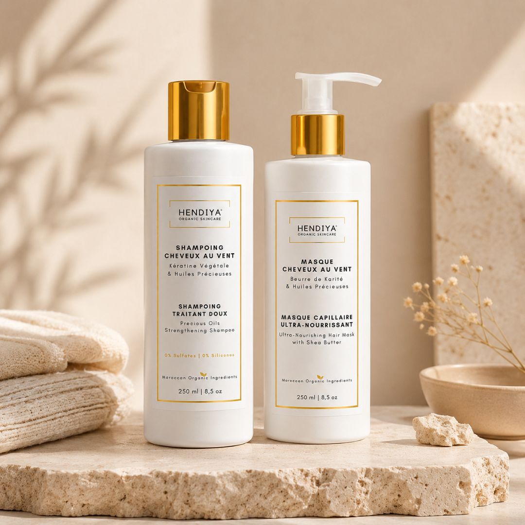Shampoing Cheveux Au Vent - Shampoing Traitant Doux à la Kératine Végétale & Huiles Précieuses
